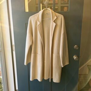 Madewell winter white merino cardigan
